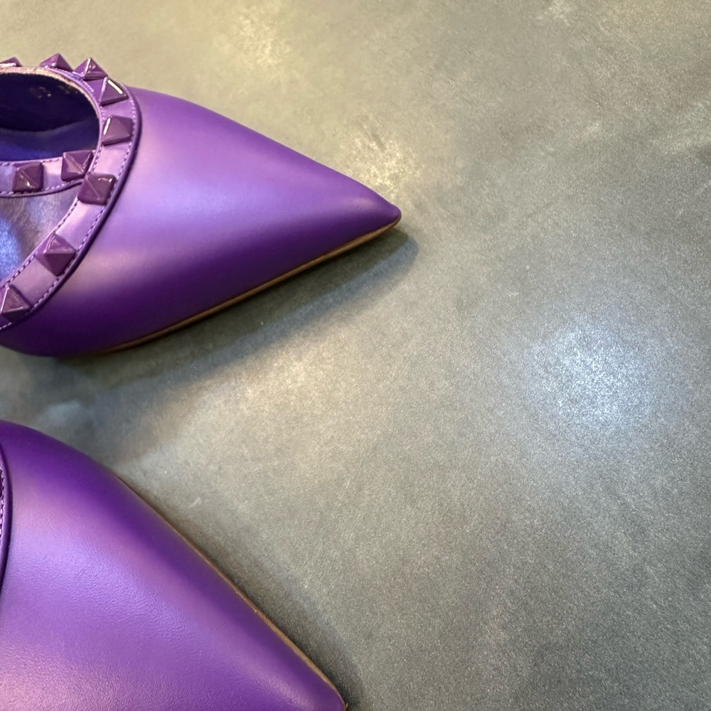 Valentino Purple Rockstuds  Heels Size 40 - Picture 12 of 12